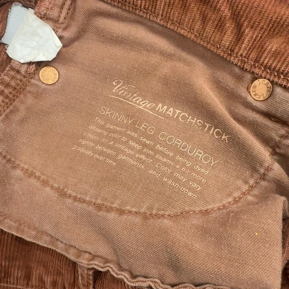 J Crew Pants Womens 28 Orange Cotton Corduroy Skinny Matchstick City Fit Casual